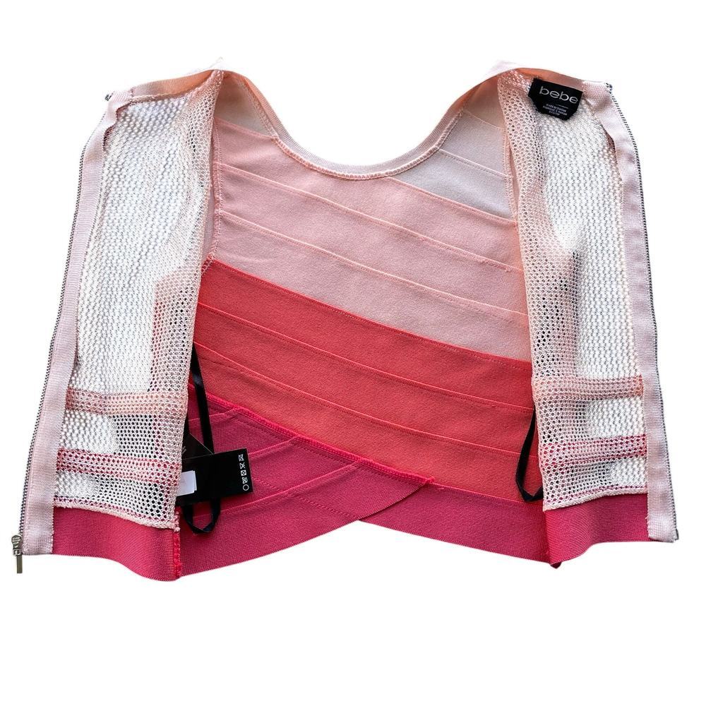 bebe Pink and Coral Sleeveless Top - Picture 12 of 13